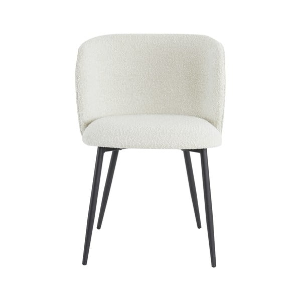 Бял тапициран трапезен стол Elyna – Light & Living-image-4