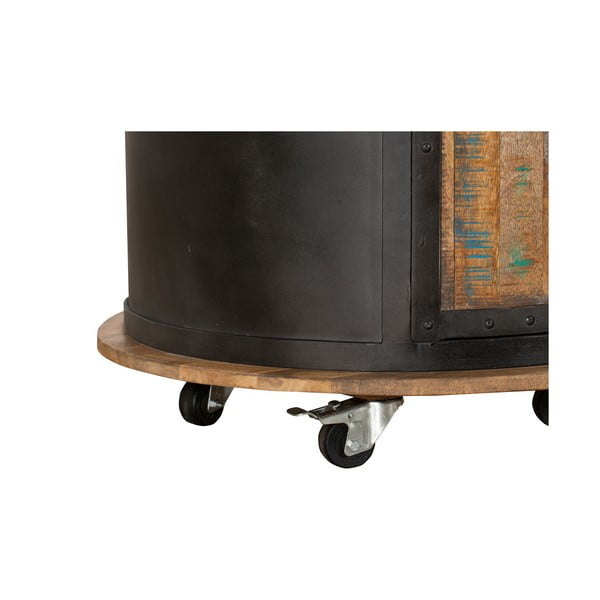 Черен метален шкаф за вино за 9 броя бутилки, 60x155 cm Luni – Interia Home & Living-image-4