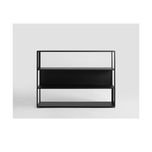 Черна метална етажерка за книги 150x110 cm Hyller - CustomForm-image-1