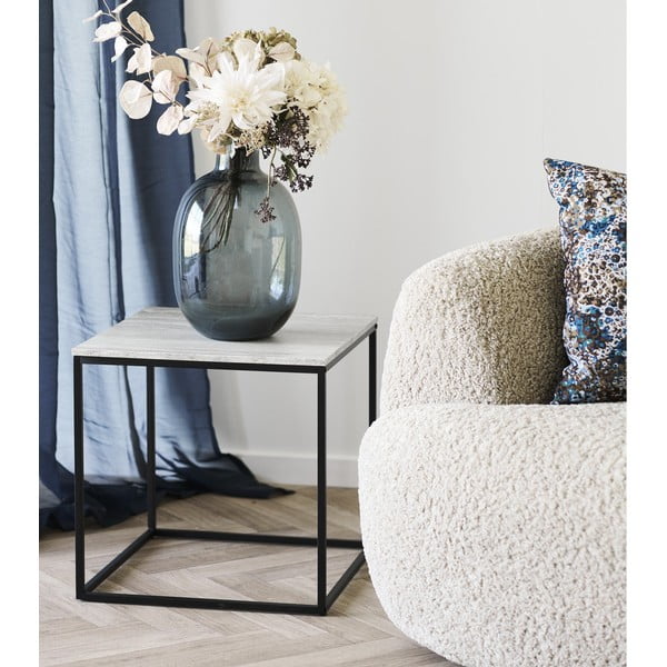 Странична масичка от декор от камък 45x45 cm Vita – House Nordic-image-1