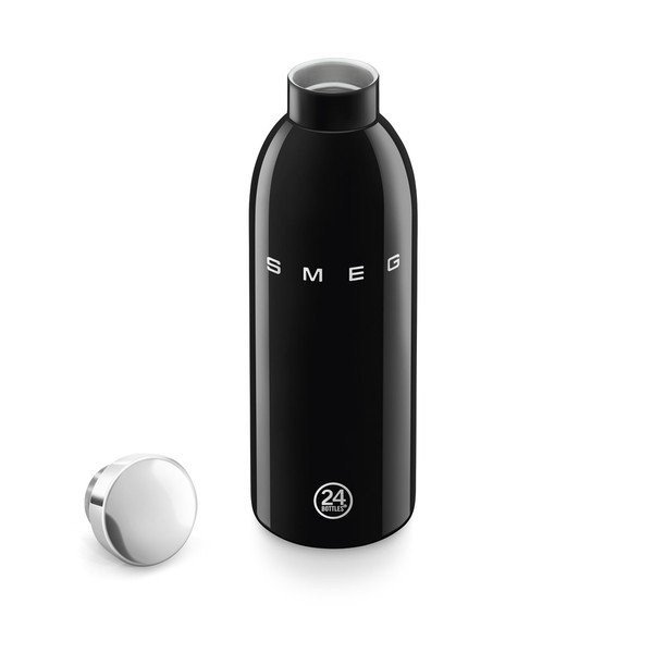 Черна термо бутилка от неръждаема стомана 500 ml 24BOTTLES – SMEG-image-3