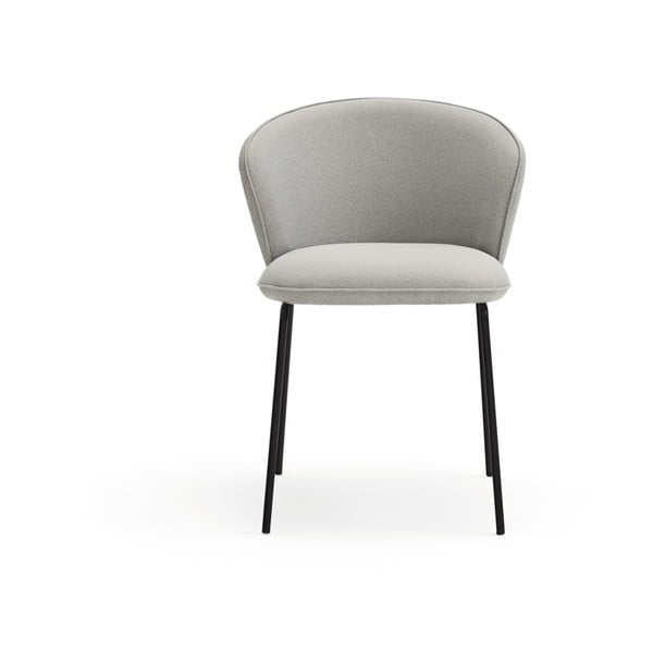 Светлосиви тапицирани трапезни столове в комплект 2 бр. Add – Teulat-image-2