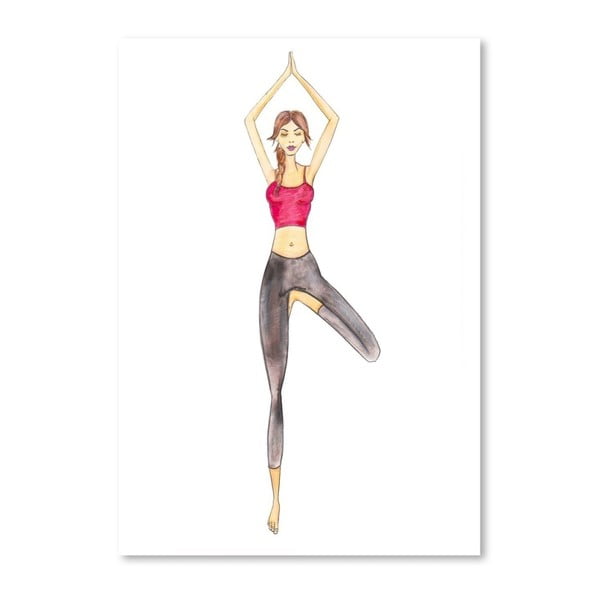 Плакат за йога, 42 x 30 cm - Americanflat