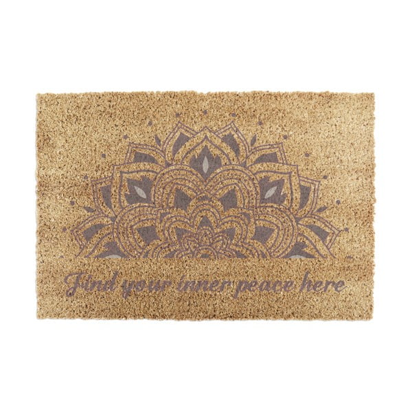 Изтривалка от кокосови влакна 40x60 cm Find Your Inner Peace – Artsy Doormats
