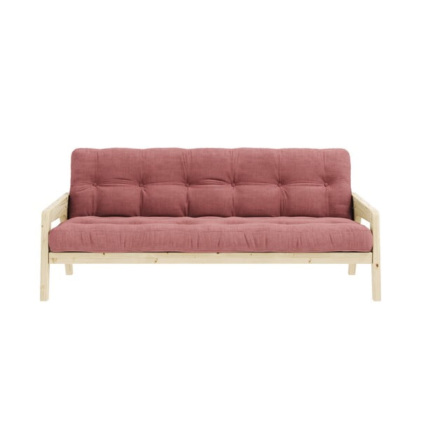 Розов разтегателен диван 204 cm Grab Clear - Karup Design