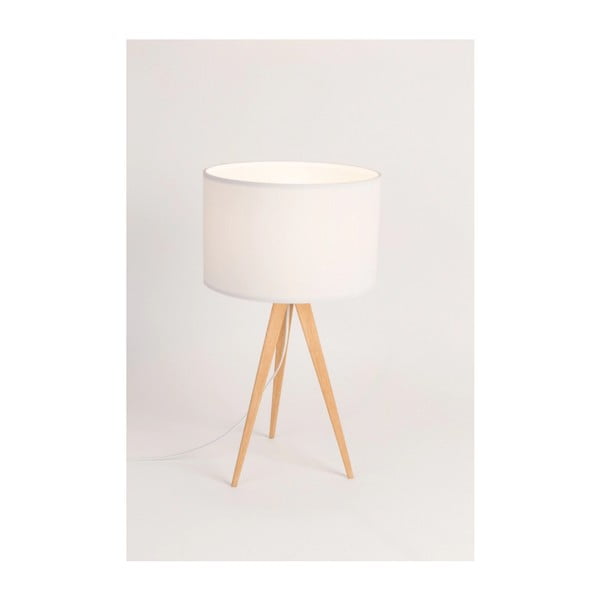 Бяла настолна лампа Дърво, ø 28 cm Tripod - Zuiver-image-3