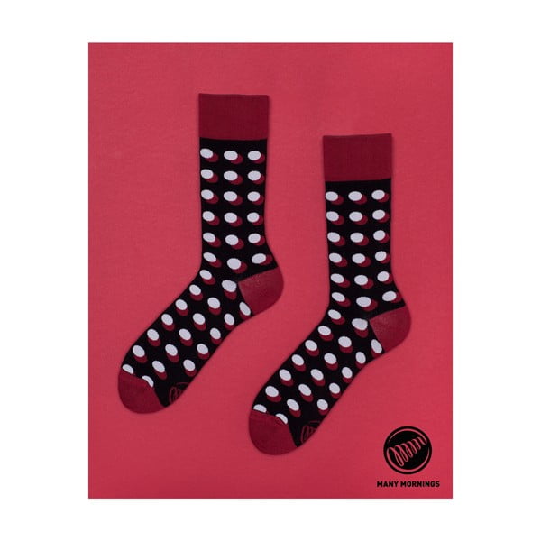 Чорапи Dots Shadow Red, размер 35/38 - Many Mornings