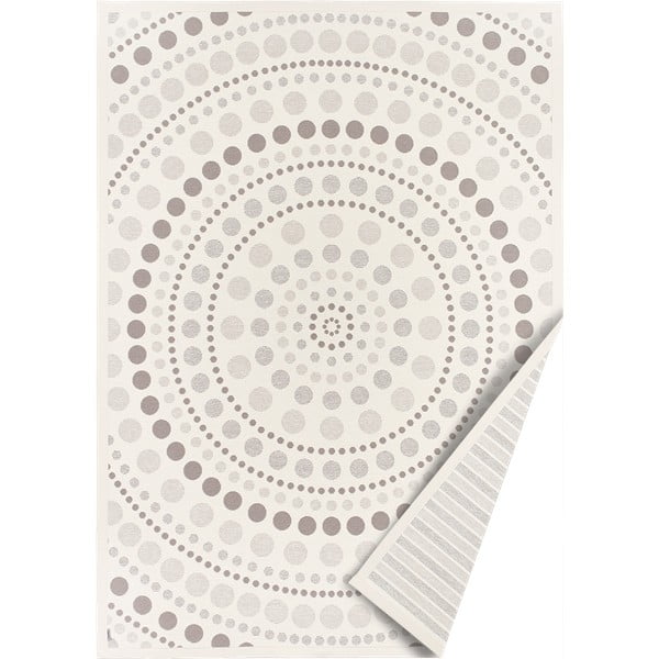 Двустранен килим в бяло и сиво , 100 x 160 cm Oola - Narma