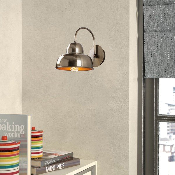 Стенна лампа в месингов цвят ø 20 cm Multan – Opviq lights-image-1