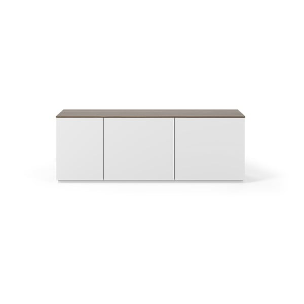 Бял нисък скрин с чекмеджета 160x57 cm Join - TemaHome