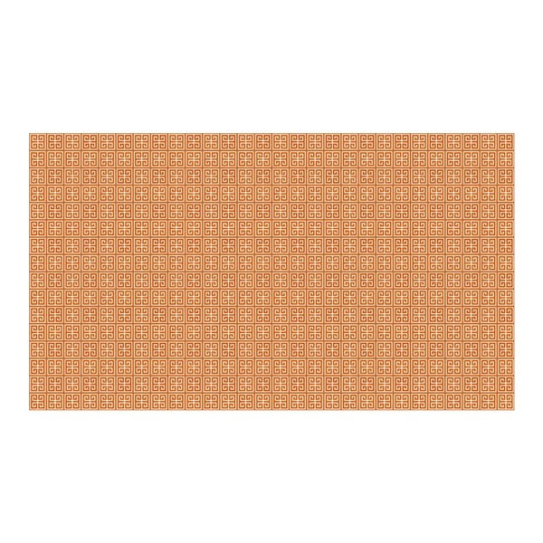 Vinylový koberec Ghazal Orange, 52x180 cm
