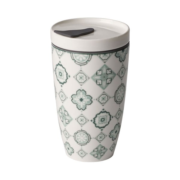 Зелена и бяла порцеланова чаша за пътуване Villeroy & Boch , 350 ml Like To Go - like | Villeroy & Boch
