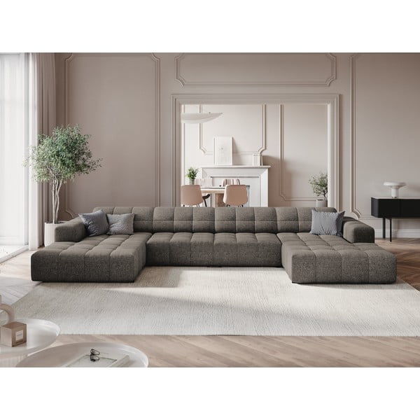 Тъмносив ъглов диван ("U" форма) Chicago – Cosmopolitan Design-image-1