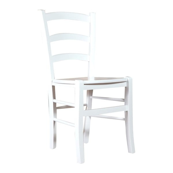 Bílá židle z bukového dřeva Biscottini Alpha