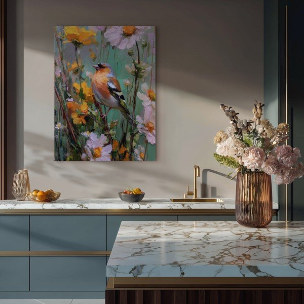 Печатна картина с включена рамка 60x80 cm Fringilla – Styler-image-1
