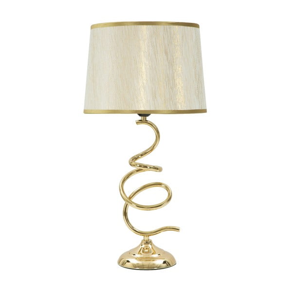 Бяла настолна лампа със златен дизайн Zig - Mauro Ferretti