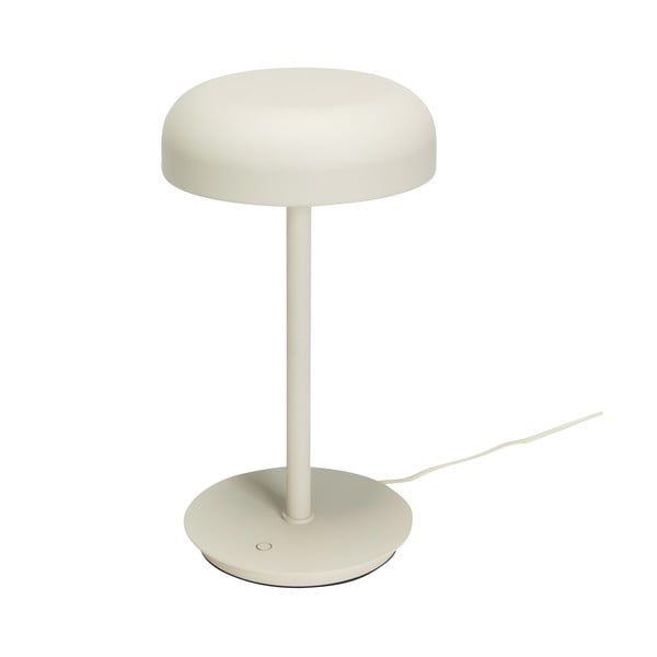 Кремава LED затъмняваща се настолна лампа (височина 37 cm) Velo – Hübsch-image-4