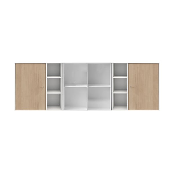 Бял стенен скрин от дъб Hammel , 206 x 69 cm Mistral Kubus - Hammel Furniture