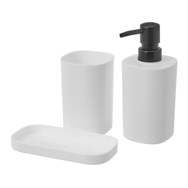 Бял комплект аксесоари за баня - Casa Selección-image-1