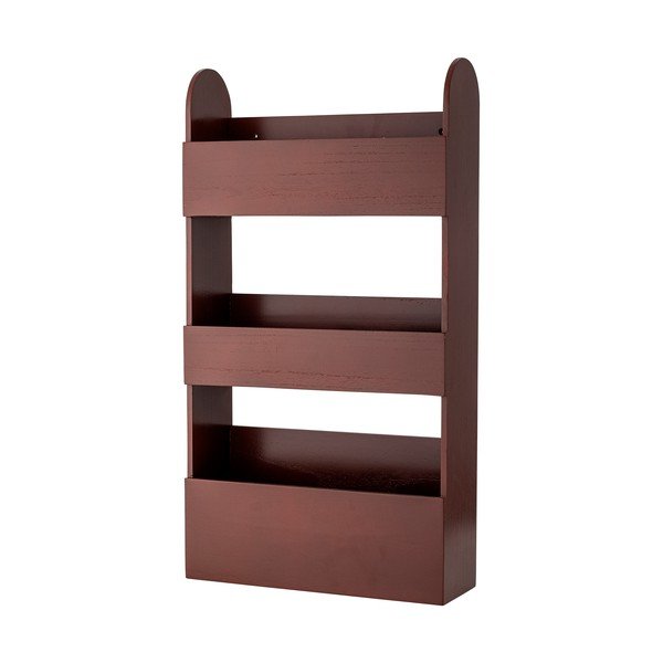 Червена детска библиотека от масивна Пауловния 38x70x12 cm Moris – Bloomingville Mini