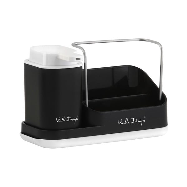 Черен комплект за миене на съдове - Vialli Design