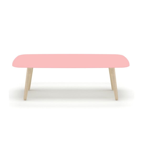 Růžový konferenční stolek MEME Design Nord Rettangolare