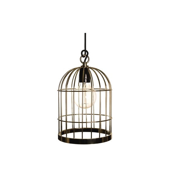 Závěsné světlo ve zlaté barvě Filament Style Bird Cage