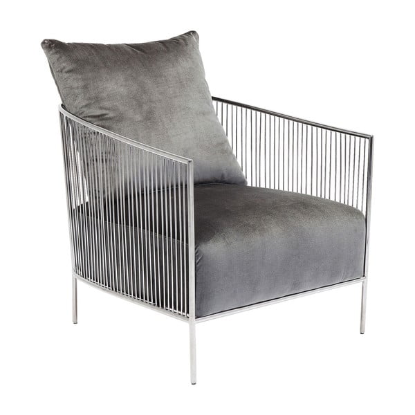 Кресло от сиво кадифе Sorento - Kare Design