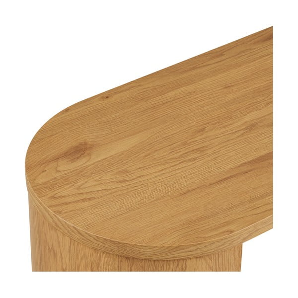 Конзолна маса от декор от дъб  в естествен цвят 38x114 cm Bibione – House Nordic-image-4