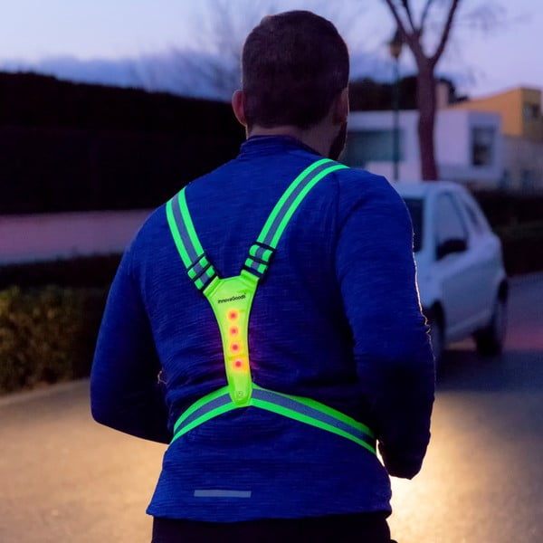 Светлоотразителни колани с LED светлинни елементи за спортисти - InnovaGoods