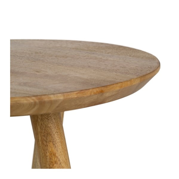 Кръгла странична масичка от масивно манго ø 40 cm Mao – Ixia-image-4