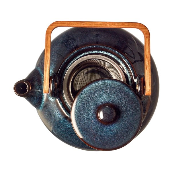 Тъмносин керамичен чайник с цедка 1,2 l Gastro Blue – Bitz-image-3