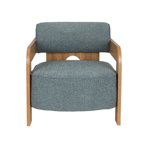 Сиво-синьо кресло от букле Oolong – Zuiver-image-3