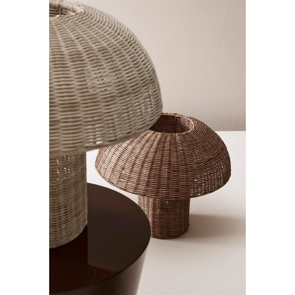 Ратанова LED настолна лампа в естествен цвят с ратанов абажур (височина 40 cm) Irele – Bizzotto-image-2