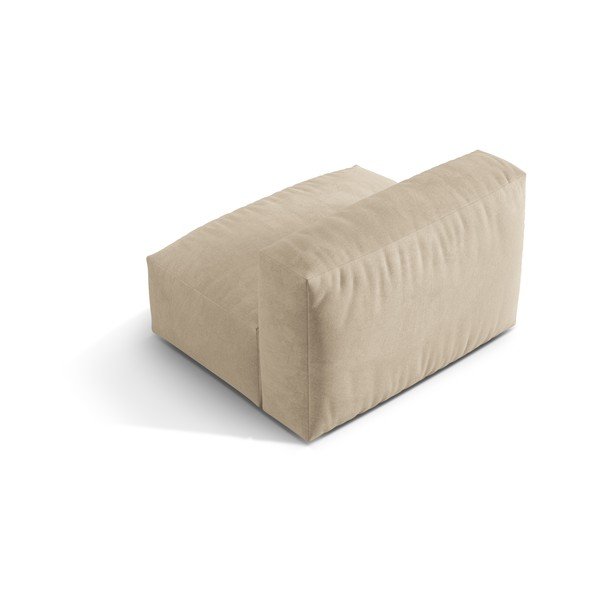 Бежов кадифен модул за диван (среден модул) Martina – Micadoni -image-3