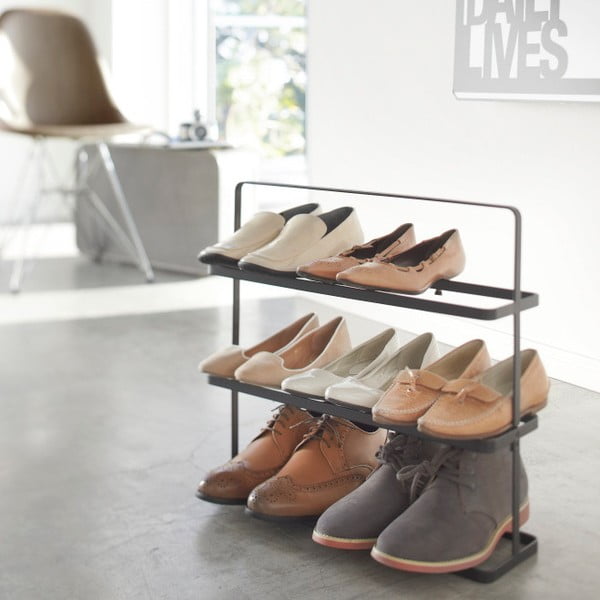 Черен метален стелаж за обувки Tower Shoe Rack – YAMAZAKI-image-2