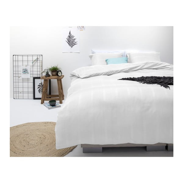 Bílé povlečení z mikroperkálu na jednolůžko Sleeptime Montreal, 140 x 200 cm-image-2