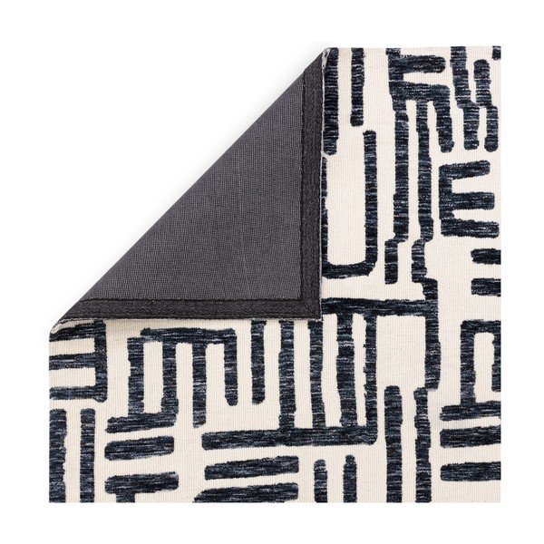Черно-бял килим 200x290 cm Mason - Asiatic Carpets-image-4