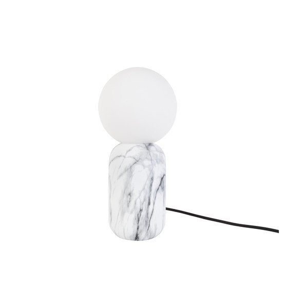 Бяла настолна лампа с мраморна декорация, височина 32 cm Leitmotiv Gala-image-2