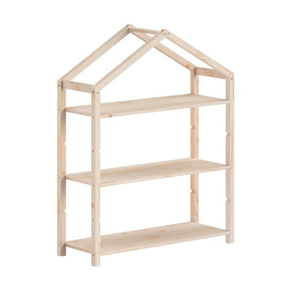 Детска библиотека от масивен бор в естествен цвят 111x141x40 cm Dallas – Vipack