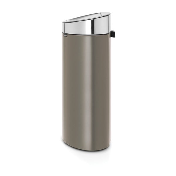 Сиво стоманено кошче за боклук, отваряне с докосване 40 l Touch Bin – Brabantia-image-2