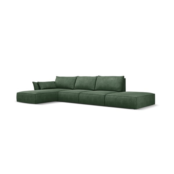 Тъмнозелен ъглов диван (ляв ъгъл) Vanda - Mazzini Sofas-image-2