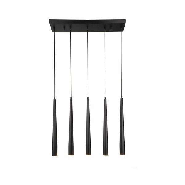 Черно висящо осветително тяло Agusta – Squid Lighting-image-1