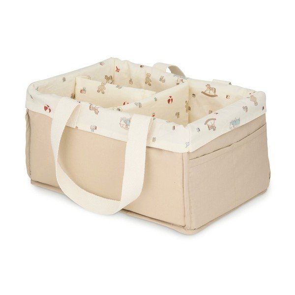 Текстилна детска кошница за играчки в естествен цвят 34x23x17 cm Vintage Toys – Cam Cam Copenhagen