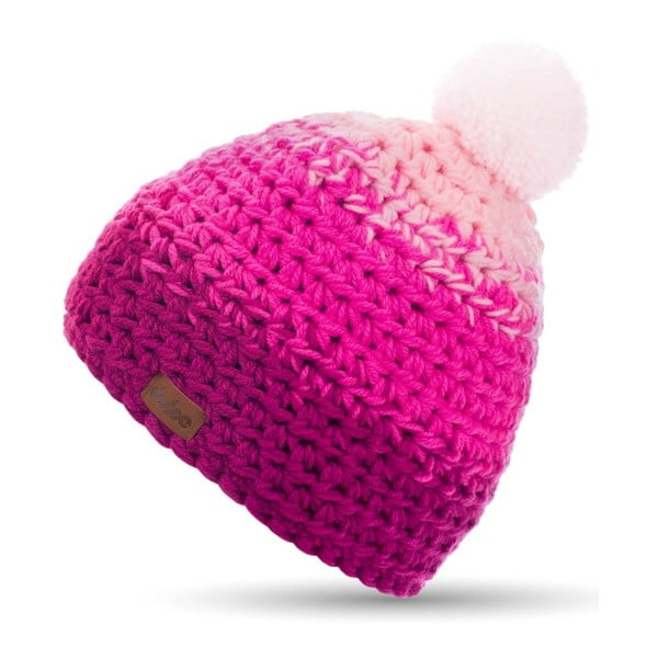 Розова ръчно плетена шапка Rose - DOKE
