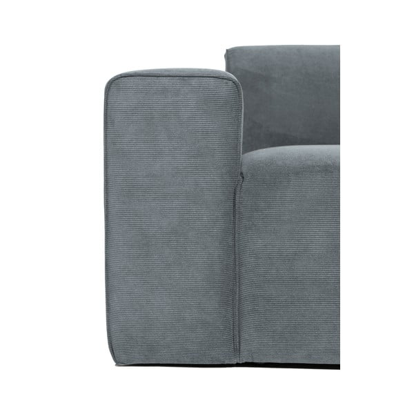 Сив модулен диван от рипсено кадифе (ляв ъгъл) Sting – Scandic-image-3