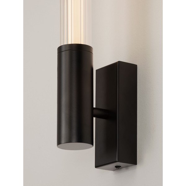 Матово черно метална LED стенна лампа Nold – Nova Luce-image-2