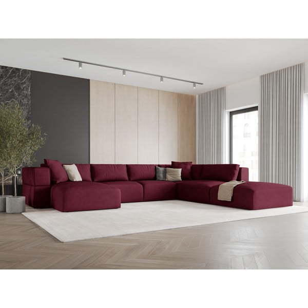 Бордо ъгъл U-образен диван, десен ъгъл Esther – Milo Casa-image-1