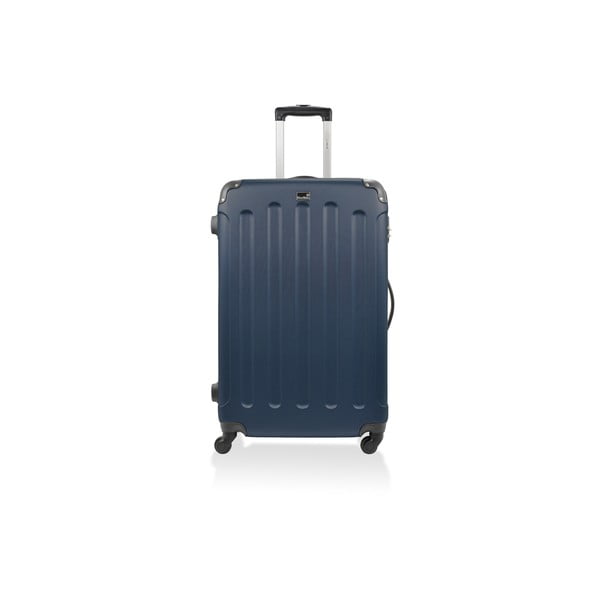 Modrý cestovní kufr na kolečkách Bluestar, 46 l