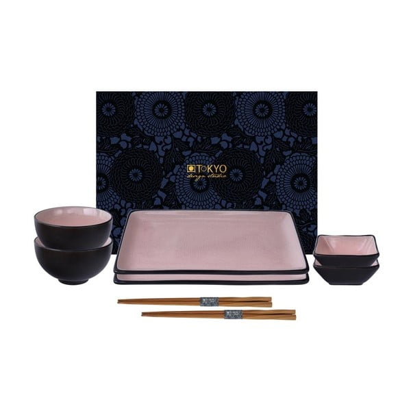 Комплект за суши Pink Glassy - Tokyo Design Studio